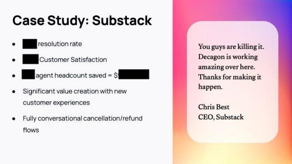 Decagon original Substack case study