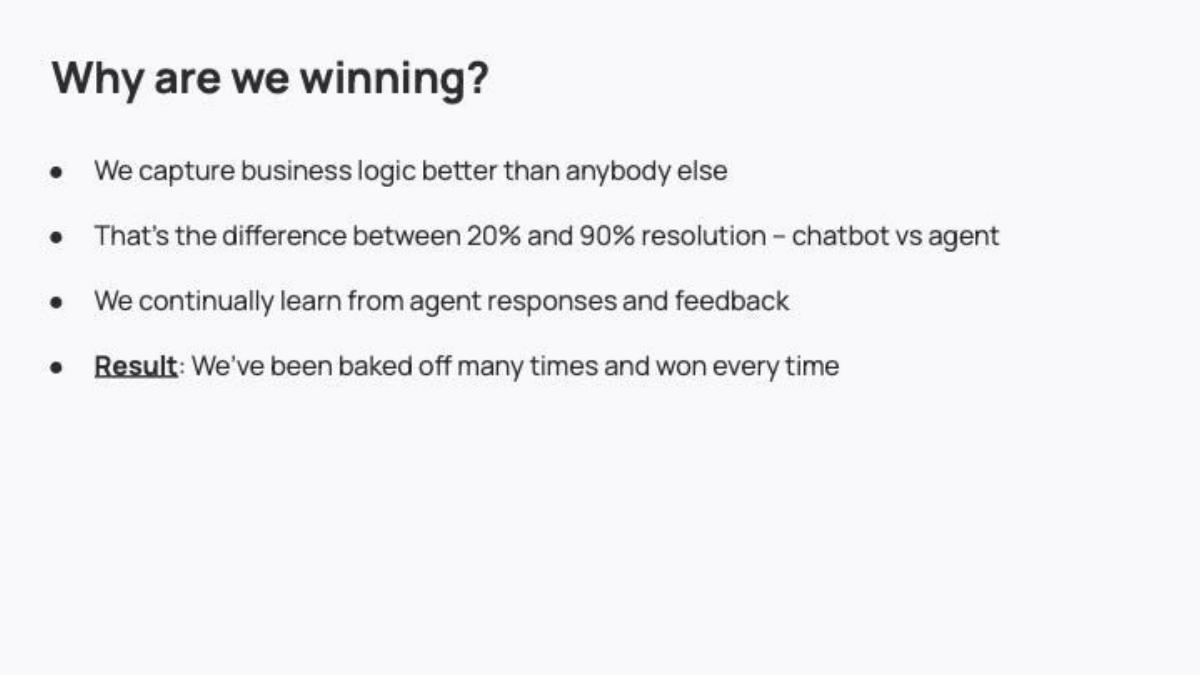 Decagon: Connect the performance claim to customer evidence