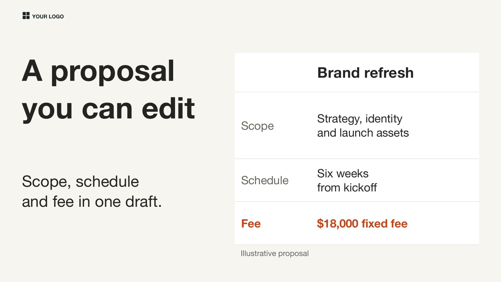 Startup Deck example: Product example